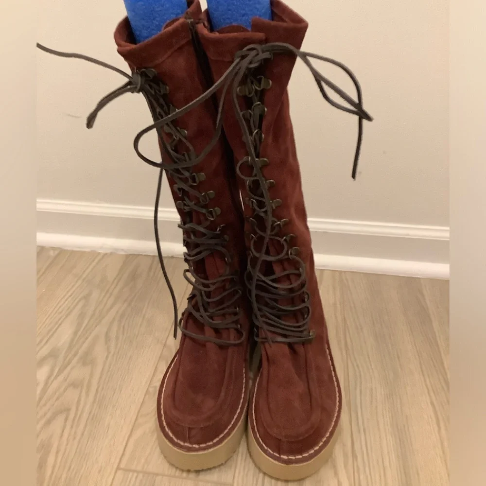 Free People Ava tall lace up boots❤️❤️❤️❤️